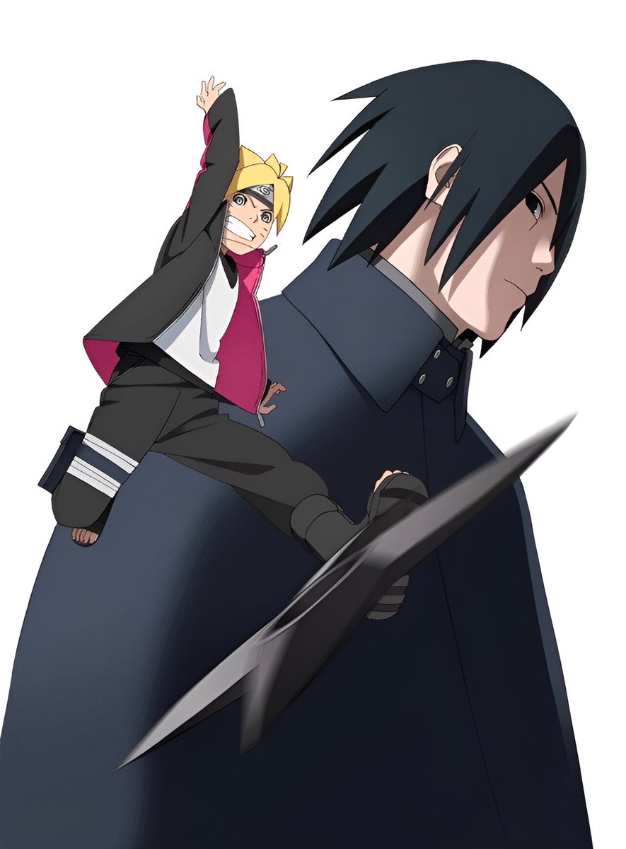 Boruto and Sasuke official illustration