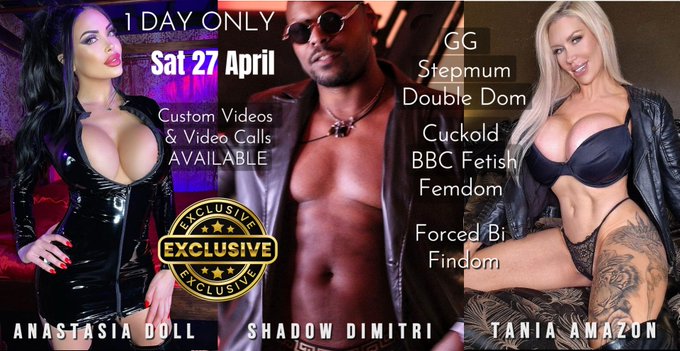 🔥 BGG BBC CUSTOMS🔥           ** Sat 27 April ** 1 day only!  Custom vids &amp; vid calls, any performer combination  ‼️<a href="/tag/bbc"class="tags"><span>#bbc</span></a><a href="/tag/bigtits"class="tags"><span>#bigtits</span></a><a href="/tag/cuckold"class="tags"><span>#cuckold</span></a>
