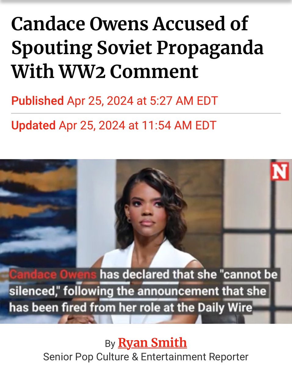 Newsweek ran a piece accusing me of spreading “Soviet Propaganda” for saying the bombing of Dresden was a war crime. Um…who wants to tell them? Lol