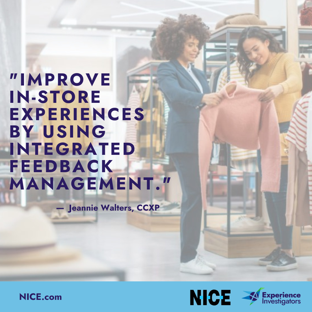 🛒 Retailers: you can improve in-store experiences by using an integrated feedback management. In this @NICELtd article, you will learn how to start with strategy so you can begin with the end in mind. #CX bit.ly/3NhiMR7?utm_ca…