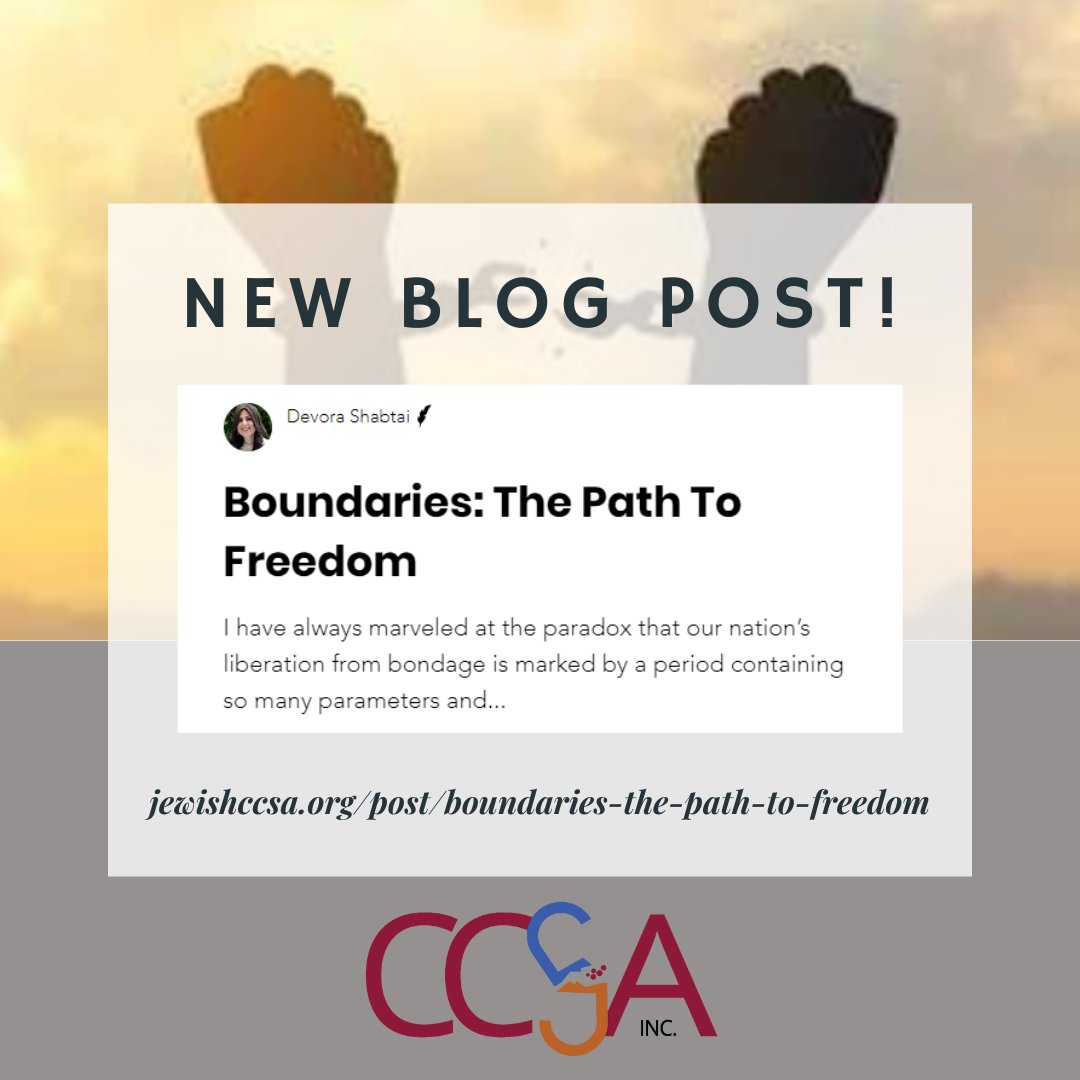Check out our new blog post from Devora Shabtai, Onward’s Vice President of Clinical Development, who shares a Pesach message about recovery.
jewishccsa.org/post/boundarie…

#preventioneducation #recoveryispossible #addictionawareness #jewishaddiction #alcoholawarenessmonth #blog