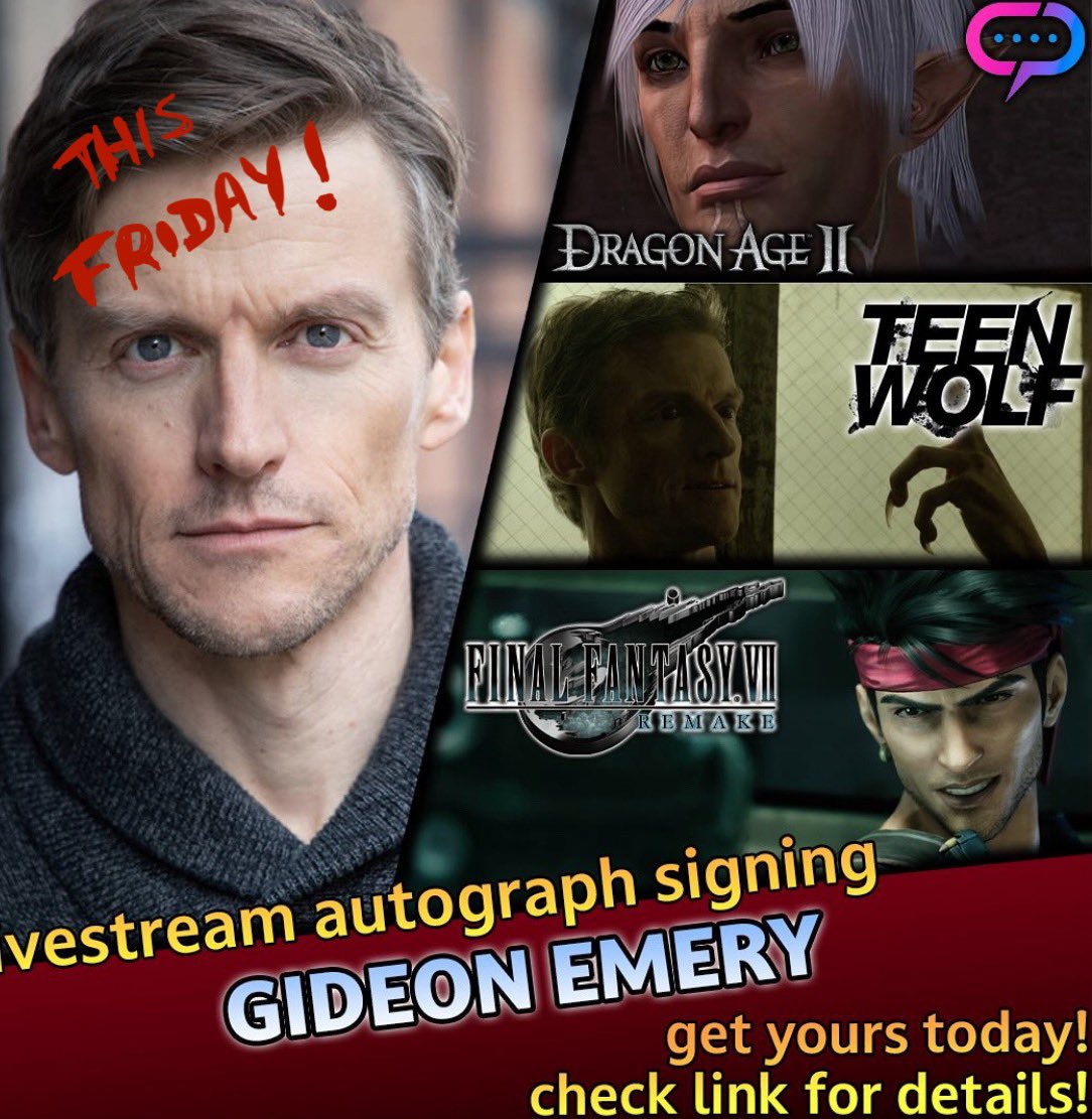 Got my @StreamilyLive signing tomorrow. Last chance to get your tickets…😉 streamily.com/gideon