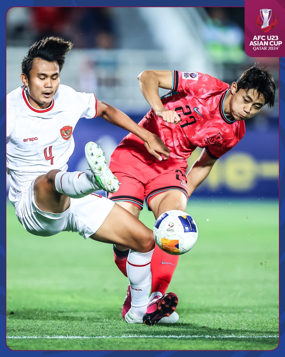 AET | 🇰🇷 Korea Republic 2️⃣-2️⃣ Indonesia 🇮🇩 (10-11 on pens)

What a game it was. The fairytale run continues for the debutants as they march into the semi-finals. Simply remarkable!

#AFCU23 | #KORvIDN