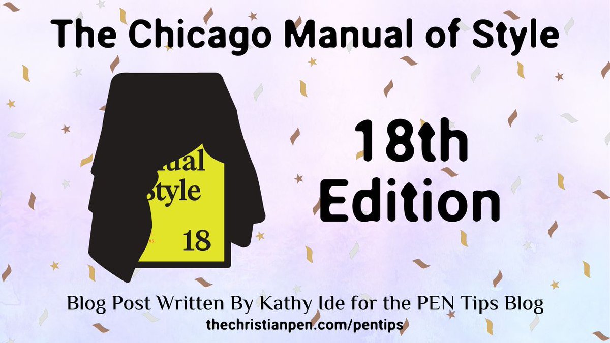 The Chicago Manual of Style 18th Edition – The Christian PEN buff.ly/3JELcTy #writting #grammar #writingadvice