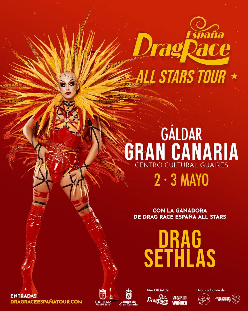 👋🏼 Reinas, nos vemos en Gran Canaria. Qué mejor plan que disfrutar en casa del arte drag 😍 #DragRace @LocamenteF