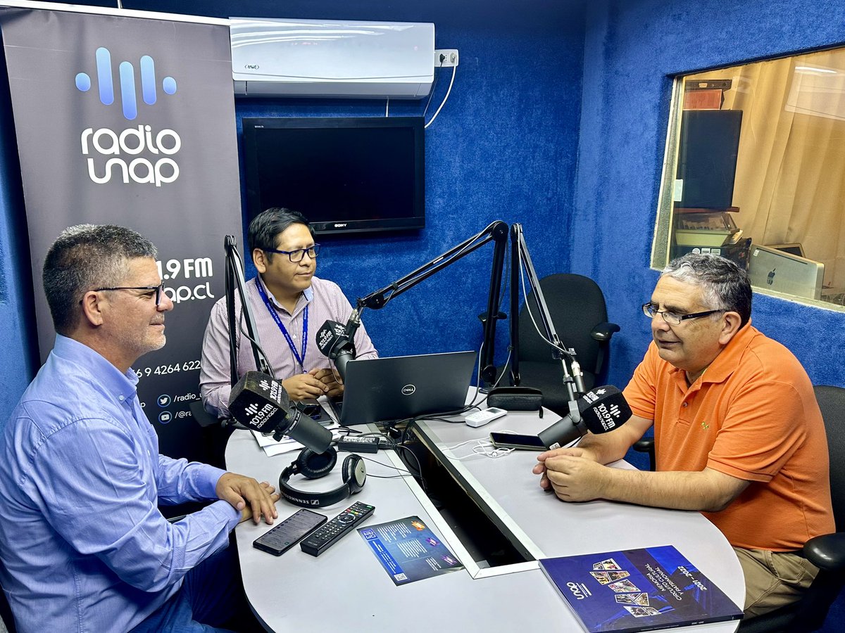 Director Regional <a href="/JaimeRojasV/">Jaime Rojas Vásquez</a> estuvo en <a href="/RadioUnap/">radio Unap</a> junto al <a href="/SeremiTrab_1R/">Mintrab Tarapacá</a> conversando sobre la implementación de la ley 21561 #40horas 
#Iquique #Tarapacá 
#DerechosLaborales #TrabajoDecente 
<a href="/DPRTarapaca/">Delegación Presidencial Regional de Tarapacá</a> <a href="/VoceriaTarapaca/">Seremi Gobierno Tarapacá</a>