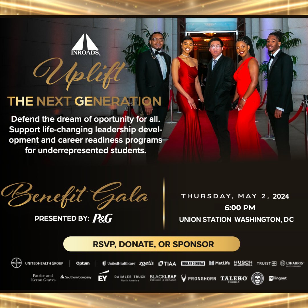 Get ready to glam up and give back! We can't believe the 2024 INROADS Benefit Gala is JUST ONE WEEK AWAY! 😉 There are still a few seats left, so RSVP if you haven't already! ➡️ inroads.pulse.ly/dfcqxebp51 #INROADSBenefitGala24 #nonprofit #washingtondc #thingstodoinwashington