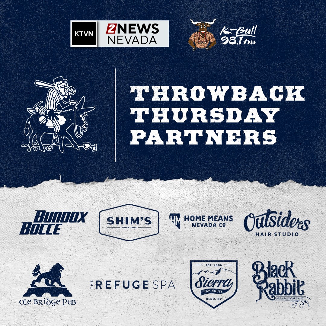 Coming out to the game for Throwback Thursday? Be sure to stop by a Throwback Thursday Partner on your way down to the ballpark! Explore offers ⬇️ milb.com/reno/fans/silv…