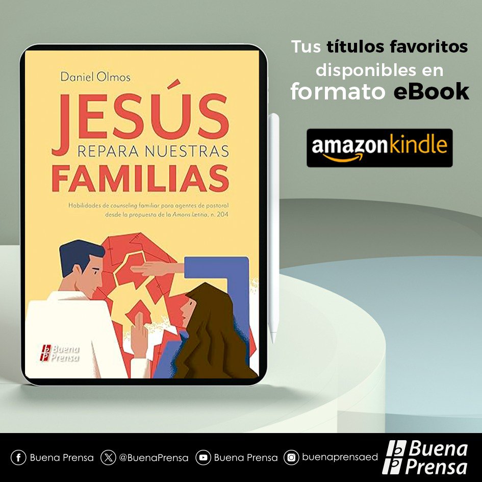 ¡Realiza tus compras en nuestra Librería electrónica! 🛒 📕 Te recomendamos el título 'Jesús repara nuestras familias', del autor Daniel Olmos.

🌐 𝗔𝗺𝗮𝘇𝗼𝗻: bit.ly/3vXJZE0

#BuenaPrensa #eBooks #AmazonKindle #Familia #Comunidad #Fe #EnTodoAmarYServir