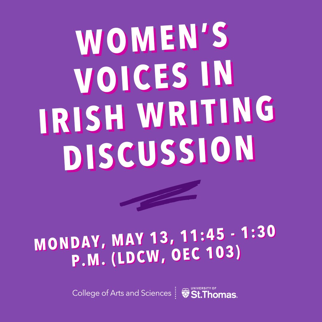 Join us to discuss women’s voices in Irish writing on Monday, May 13, 11:45 - 1:30 p.m. (OEC 103). Dawe will discuss his work editing several influential journals & anthologies instrumental in the current flourishing of writers’ workshops in Ireland. Lunch will be served.