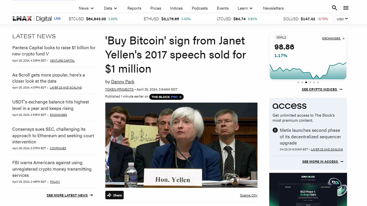 buy #bitcoin sign from July 2017 speech by #janetyellen sold for $1M youtube.com/watch?v=tM-gWG… BTC was roughly $2500 USD then. Remember the Fed hasn't been audited in over 109 years. The BTC network is audited every 10 minutes by 10s of thousands of computers and node runners.