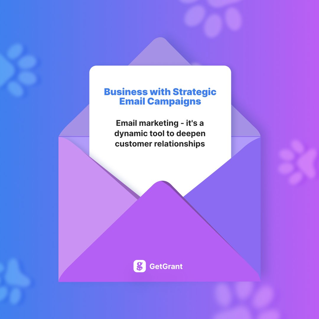 🎯 Email marketing isn't just about sending messages—it's a dynamic tool to deepen customer relationships, deliver personalized offers, and drive crucial business outcomes.

#EmailMarketing #DigitalMarketing #MarketingStrategy #GetGrantAi #BusinessGrowth #DirectMarketing