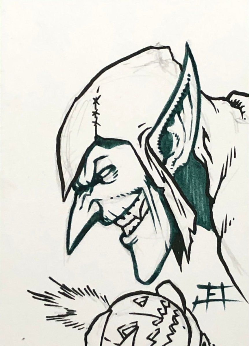 It's another #blanksketchcard #commission, and this time is the #greengoblin!  I went for a bit of an animated approach!  

@MarvelStudios

@Marvel

#supportyourlocalartist #supportyourlocalcomicartist #supportyourlocalartists #supportyourlocalindieartist #indiecomics #indiecomic