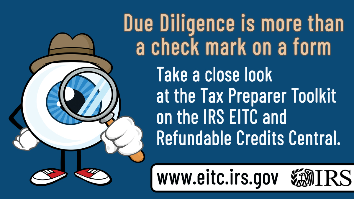 Asking the right questions helps #TaxPros get all the facts to avoid penalties. Stay up-to-date on the #IRS due diligence must-do's: irs.gov/duediligence