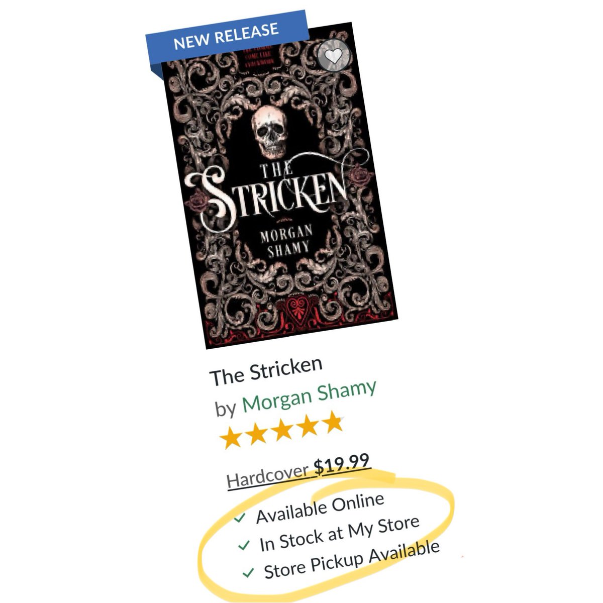 The Stricken is available in some physical Barnes & Noble locations! Check online to see where! Or come see me at my signing THIS Saturday at the Midvale location in Utah!! 💀🖤🔥💀🖤🔥💀🖤🔥