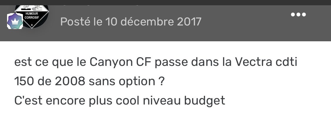 Vincentlemaitre's tweet photo. Perle de forum vélo https://t.co/1NylEq3nMy