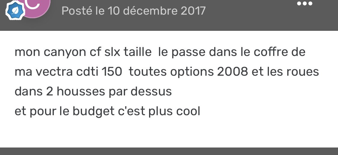 Vincentlemaitre's tweet photo. Perle de forum vélo https://t.co/1NylEq3nMy