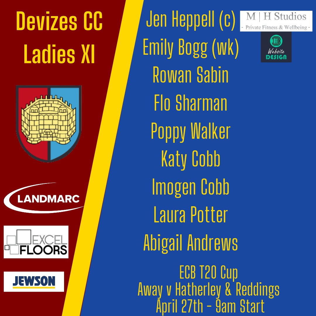 Bring on the 1st match of the season!!

Away v Hatherley and Reddings CC

#DCC #Wiltshirecricket #womenscricket #girlscricket #wegotgame #hergametoo 

@ECB_cricket T20 Cup 🏏