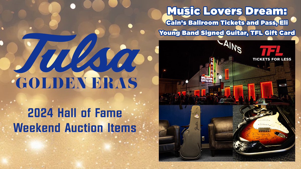 Tulsa fans, these four AMAZING auction items have no bids! Before our Blue and Gold night tomorrow, make sure to get your bid in before It’s too late! 🌀 Bid here: event.auctria.com/1a814a0c-7371-… #ReignCane