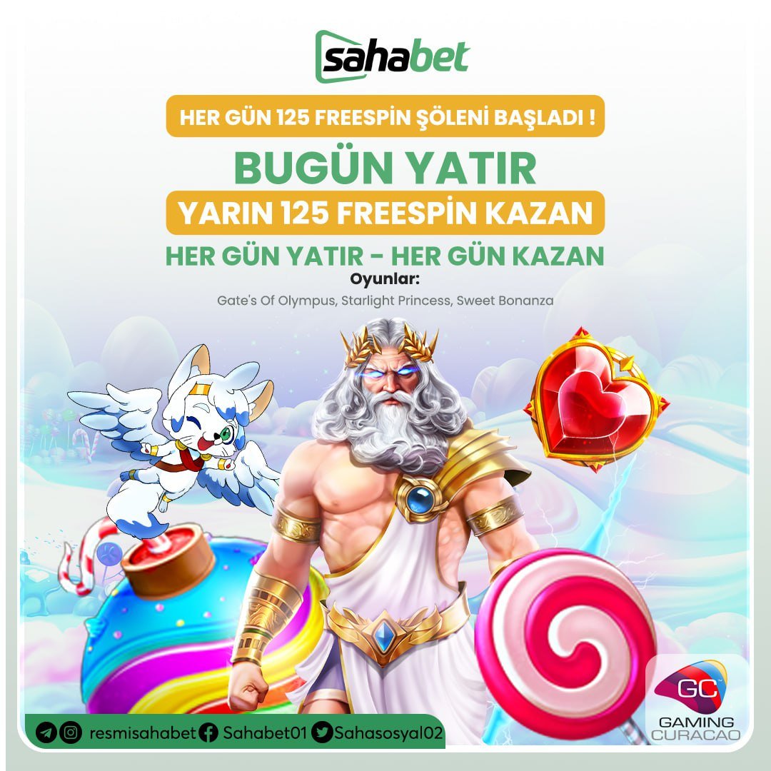 🎰 HERGÜN HEDİYE 125 FREESPİN! 🔹 200₺ - 999₺ Arası yatırımlarınıza 50 Freespin! 🔹 1.000₺ ve üzeri yatırımlarınıza 125 Adet Freespin! 🟩 Gate's Of Olympus, Starlight Princess, Sweet Bonanza ⏰ Bugün Yatır, Yarın Kazan! ⏰ Her Gün Yatır, Her Gün Kazan #sahabet #sahabetegir