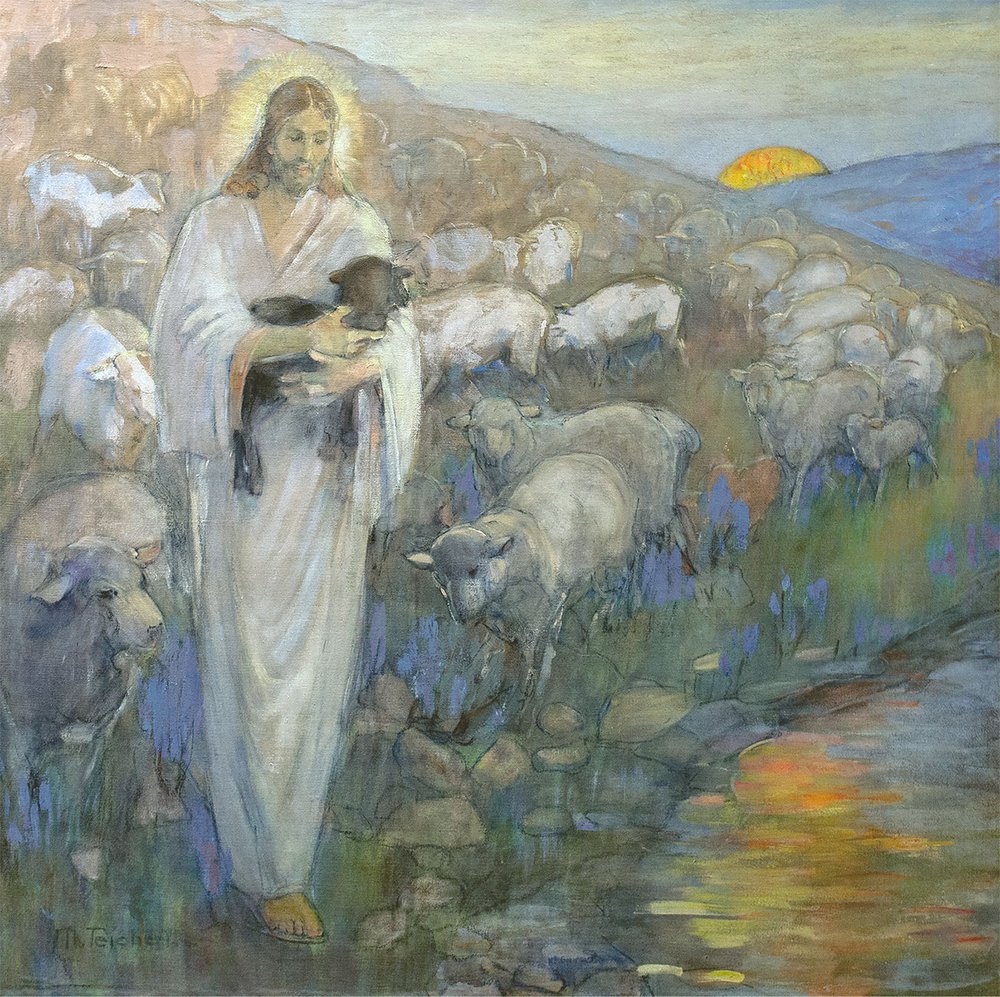 @arealmofwonder Rescue of the Lost Lamb by Minerva Teichert