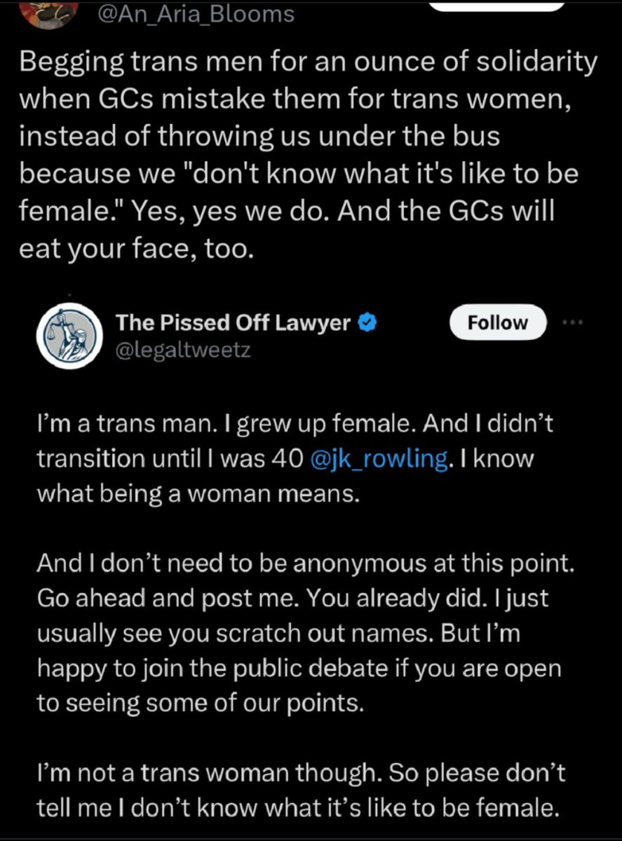 Cracks in the logic are beginning to show. Inevitable really, as soon as you try and pursue the basic assumptions of #GenderWooWoo to their logical conclusion...