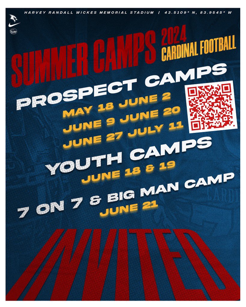 Want to get better? Want to get evaluated and recruited by SVSU? Got to come to camp! Impossible to be slept on by us if you come to camp!!! Register now! svsufootballcamps.totalcamps.com/About%20Us