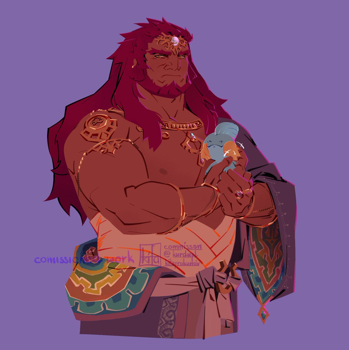 Ganon and his son for a tumblr c0мм