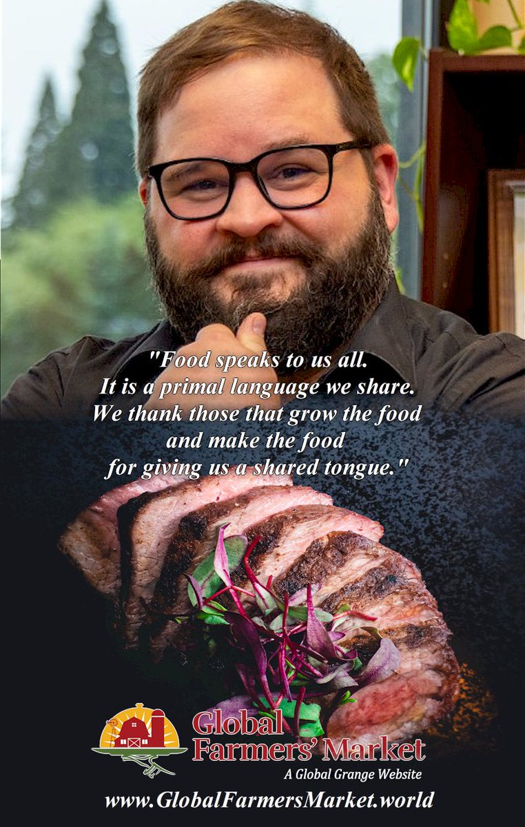 GlobalGrange's tweet photo. Food speaks to us all.
It is a primal language we share.
We thank those that grow the food
and make the food
for giving us a shared tongue.

https://t.co/ZL79OqwxV3

#GlobalFarmersMarket #GlobalGrange #Restaurants #Farms #Ranches https://t.co/Ea0HVdHKWW