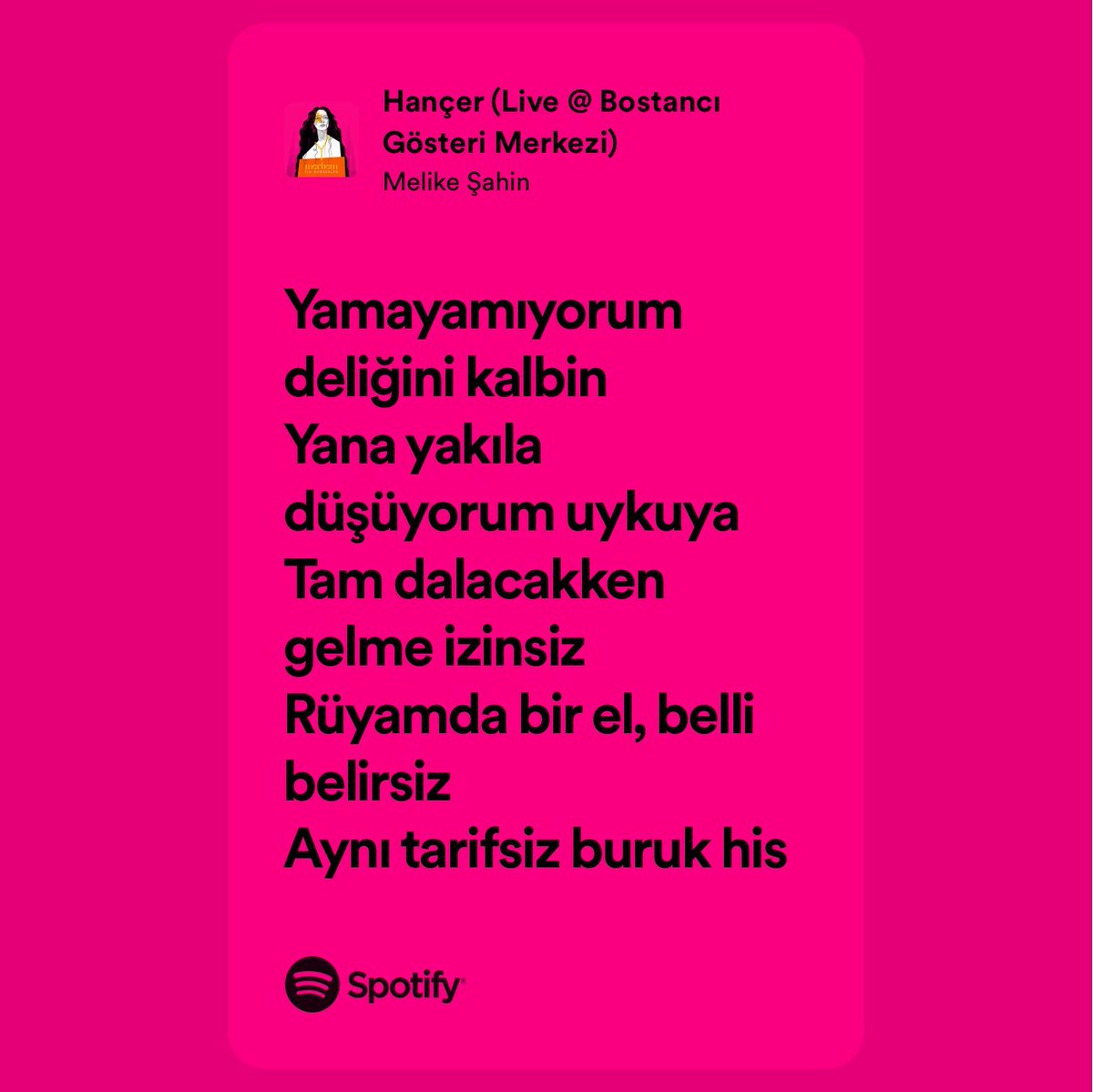 Gece gece düştük #melikeşahin  batağına geçmiş olsun 😅 open.spotify.com/track/1J7aVRnp…