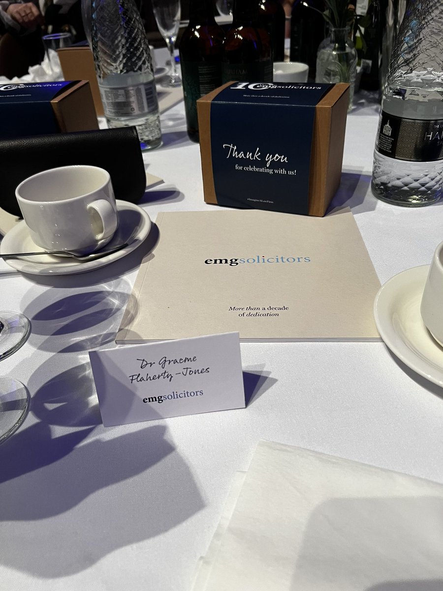 Wonderful evening celebrating @EMGSolicitors 10 yr anniversary in the spectacular surroundings of Durham Cathedral.