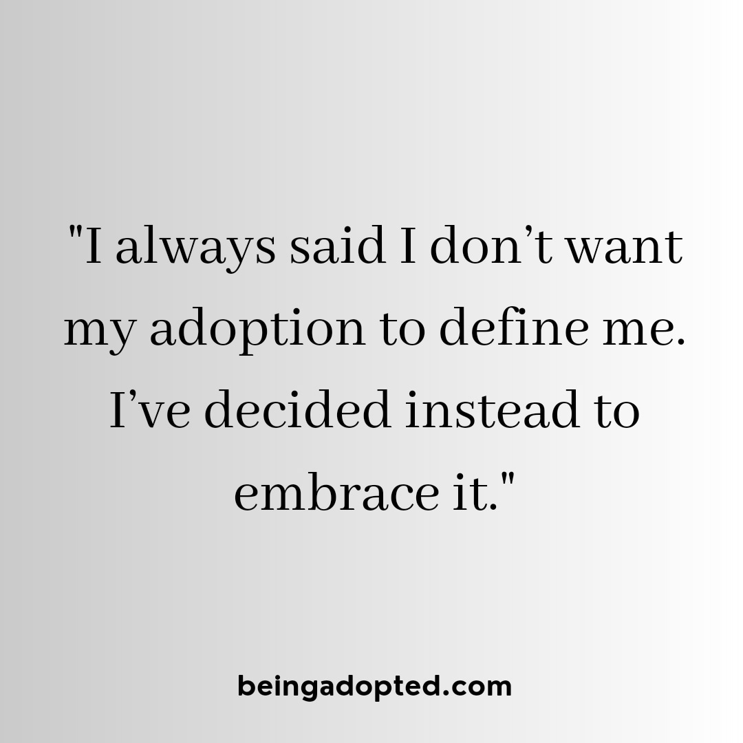 They say you should write about what you know. My personal blog beingadopted.com does exactly that. Information & resources by an adoptee for adoptees. 
#adoption #adopt #adoptee #adopted #adopteevoices #adoptionjourney #adoptionmatters #beingadopted #beingadoptedmeans