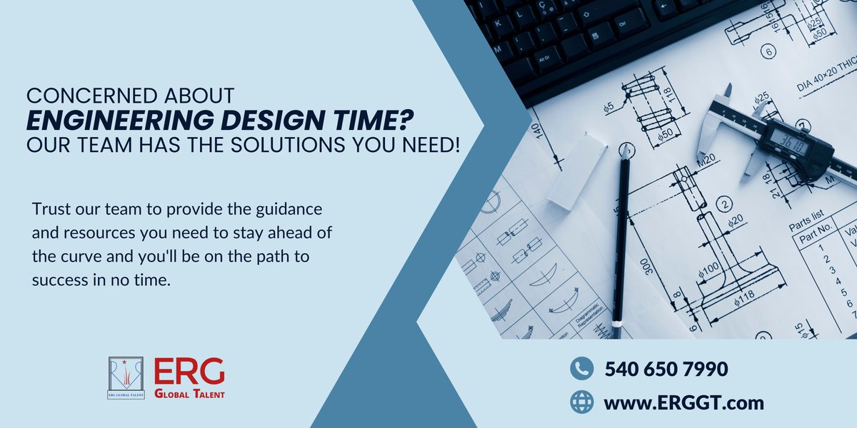 Concerned about Engineering Design Time? Our team has the solutions you need! 
Visit our Website: ERGGT.com

#engineering #engineeringdesign #switchgear #transformer #substation #eor #staffaugmentation #services #recruitment #ergglobaltalent