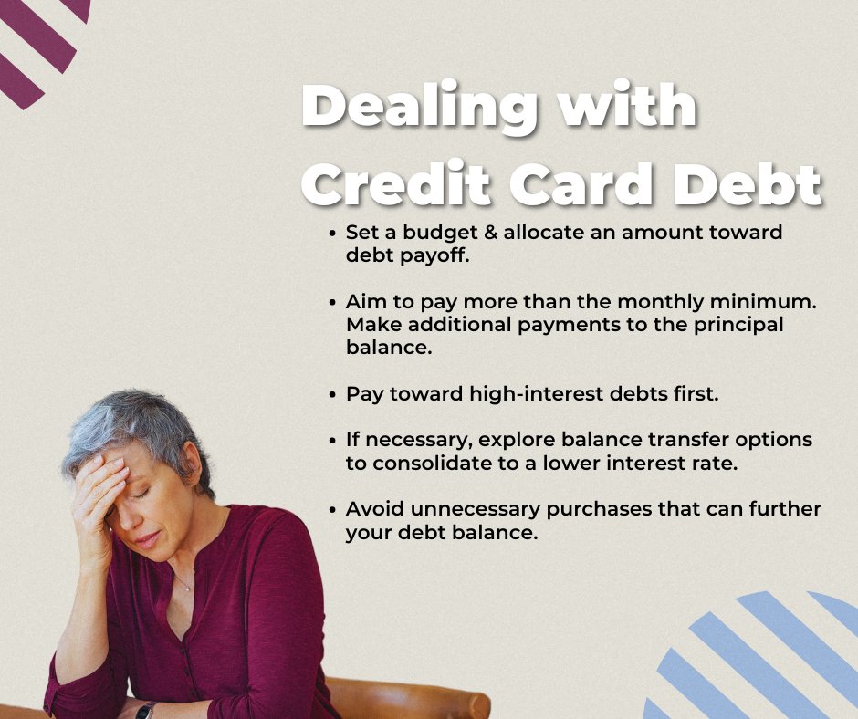 You can improve your financial health by taking steps to eliminate your credit card debt. These are five things we recommend doing to get in control of credit card debt so you can hit your financial goals. #FinancialCapabilityMonth