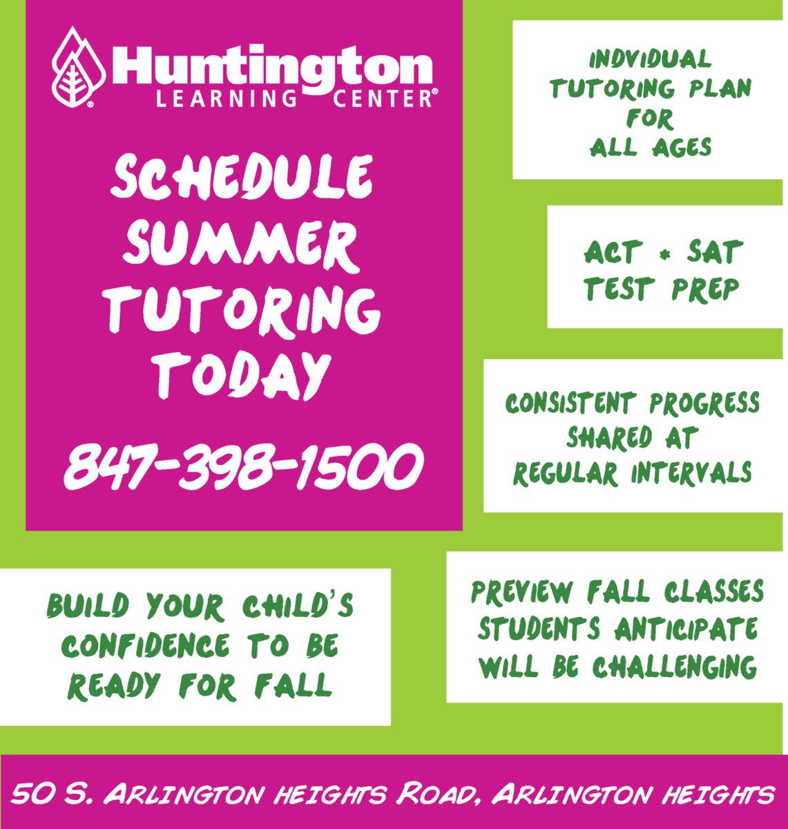 Now is the time to call us to learn how Huntington Learning Center can help your child over the summer and beyond! #huntingtonlearningenter #huntingtonarlingtonheights #tutor #summerlearning #summerhelp