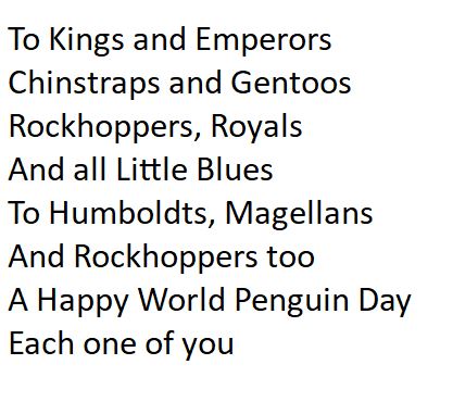 A little rhyme to celebrate #WorldPenguinDay @WelshMountainZo 🐧