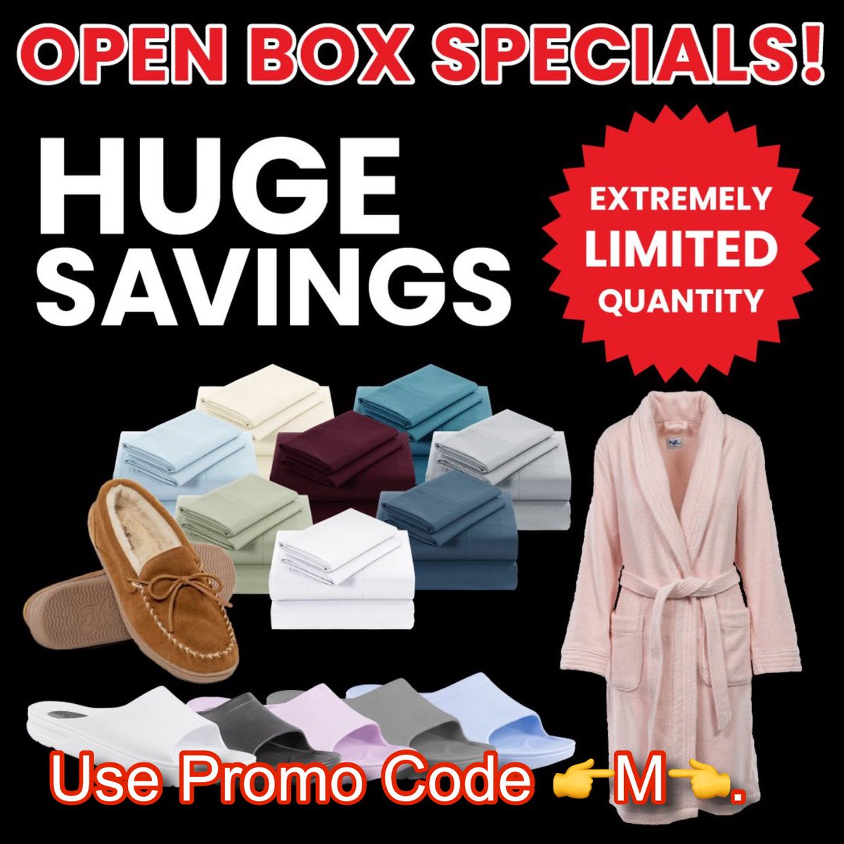 Open Box Specials! Shop and save with promo code 👉M👈Huge Savings! Extremely Limited Quantities.  mypillow.com/promocodem
#mypillow #openbox #deals
#MyPillowPromoCodeM