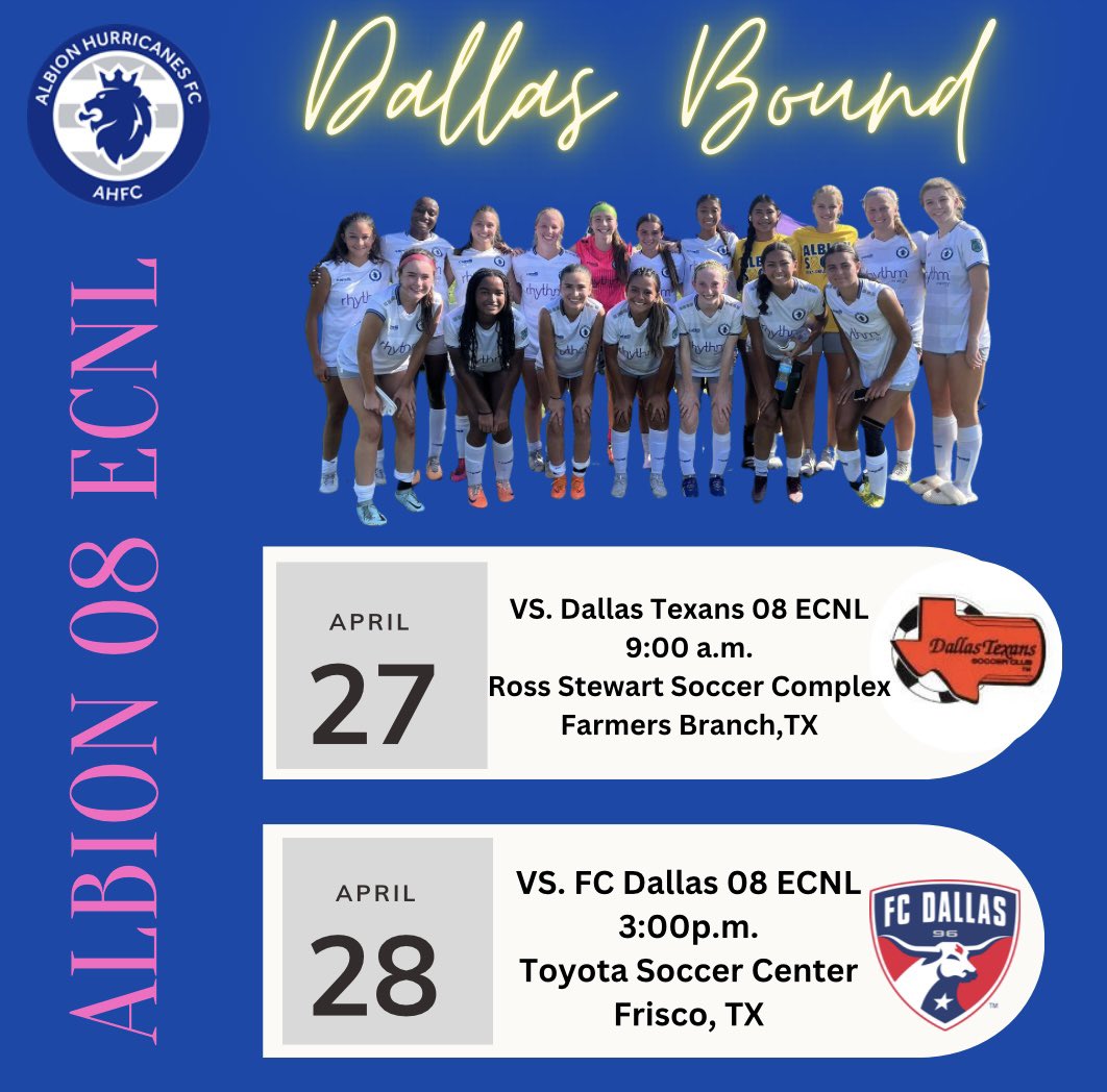 We are heading to Dallas this weekend for our final conference road trip. Coaches, if you are in the area, come check us out!