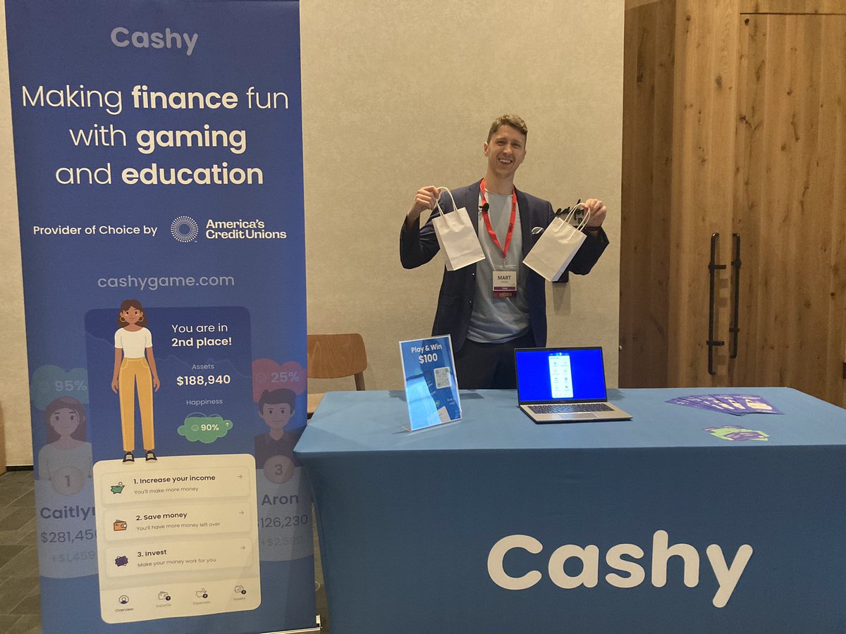 EduCUCouncil's tweet photo. Thank you Mart Vainu, CEO &amp; Co-Founder for an interactive session on how Cashy used game design to turn financial education into a social and engaging experience. #ECUCConference #ECUC2024 https://t.co/ztMejakiU8