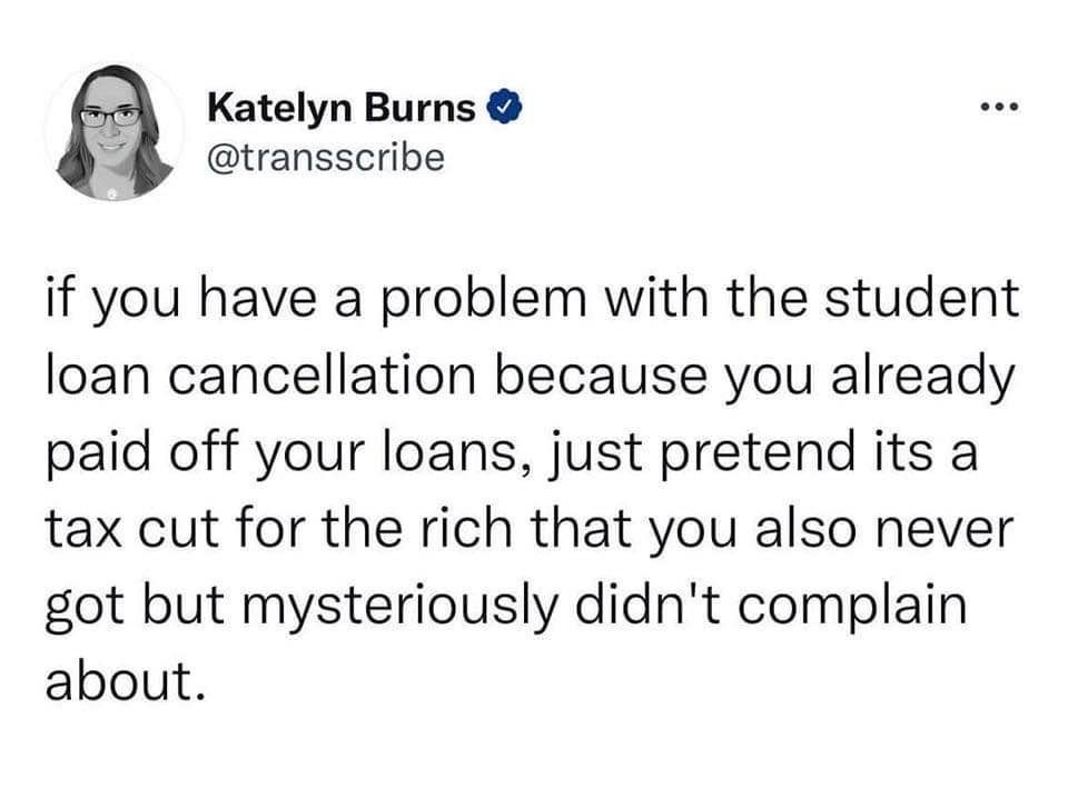 #StudentLoanForgiveness