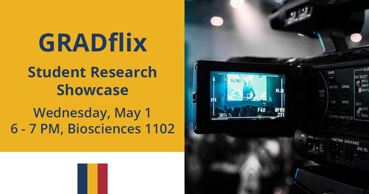 Lights, Camera, Action! – next Wednesday, May 1 is the GradFlix Showcase, with videos showing off graduate student research from across Queen’s! The show starts at 6 PM in Biosciences 1102 – everyone is welcome to attend!