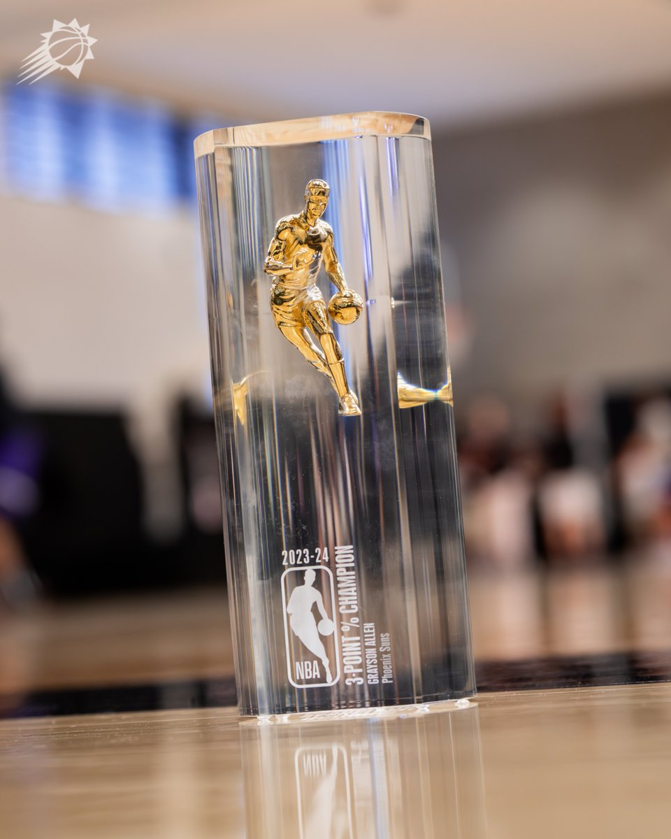 2023-24 3-Point Percentage Leader: <a href="/GraysonJAllen/">Grayson Allen</a> 🏆👌

📍 <a href="/Verizon/">Verizon</a> 5G Performance Center