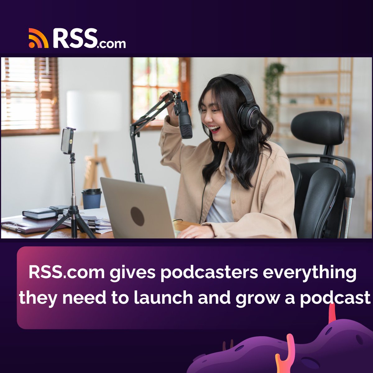 There are lots of podcast hosting companies, but not all are created equal. #Ontheblog we shared 10 ways to use RSS.com to grow your podcast. Check them out here: rss.com/blog/10-ways-t… #startapodcast