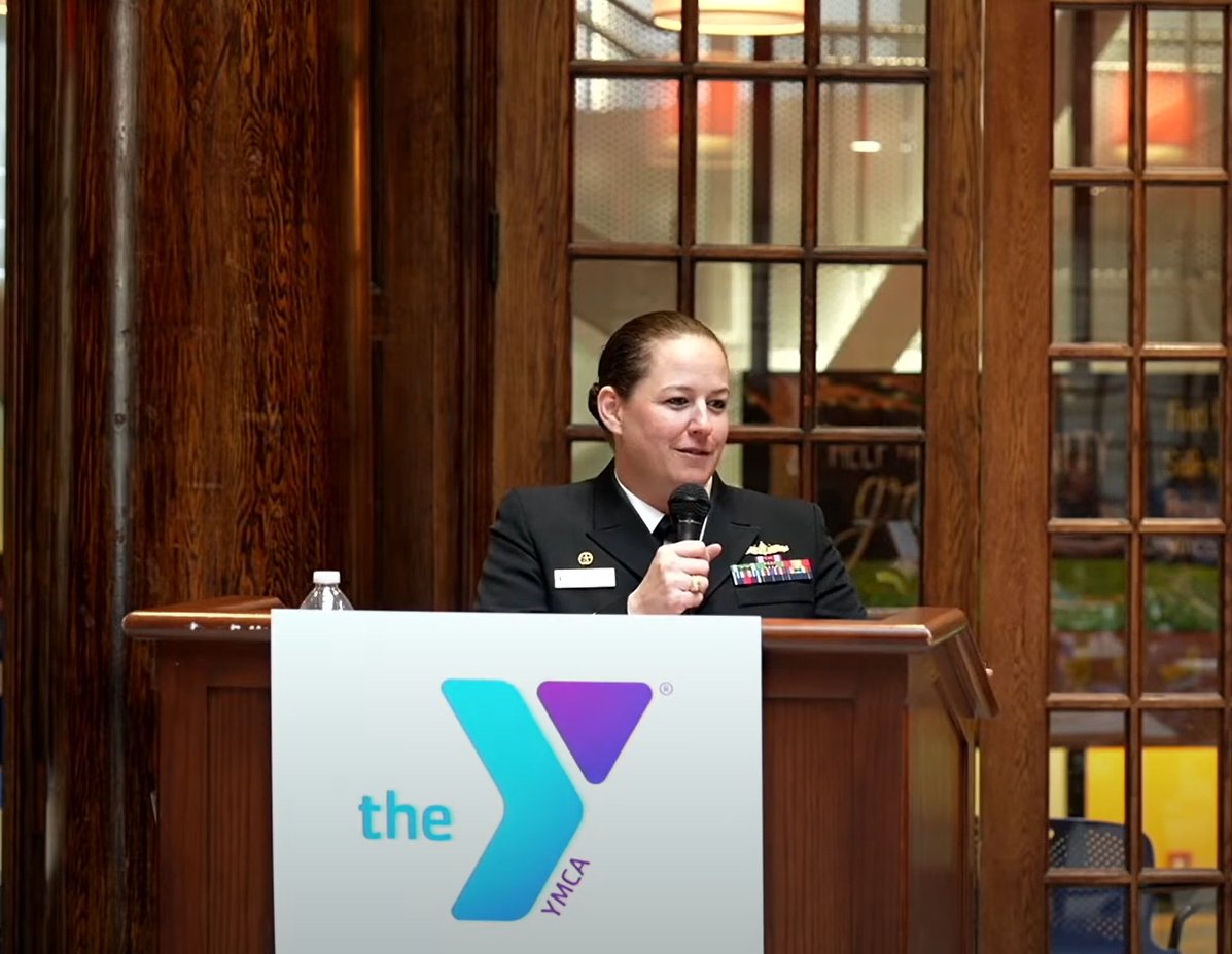 Can't wait to welcome back Commander Farrell for the Annual Women’s Alliance for Veterans Breakfast at #CharlestownYMCA & #HealthyKidsDay. In partnership w/ @MAYMCAS & #MassachusettsWomenVeterans. All Mass Y locations are free to veterans on April 27 & 28! ymcaboston.org/contact