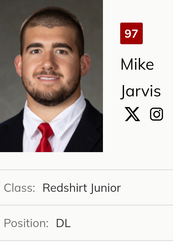 Wisconsin defensive lineman Mike Jarvis entered the portal. He was a three-star recruit by Rivals.