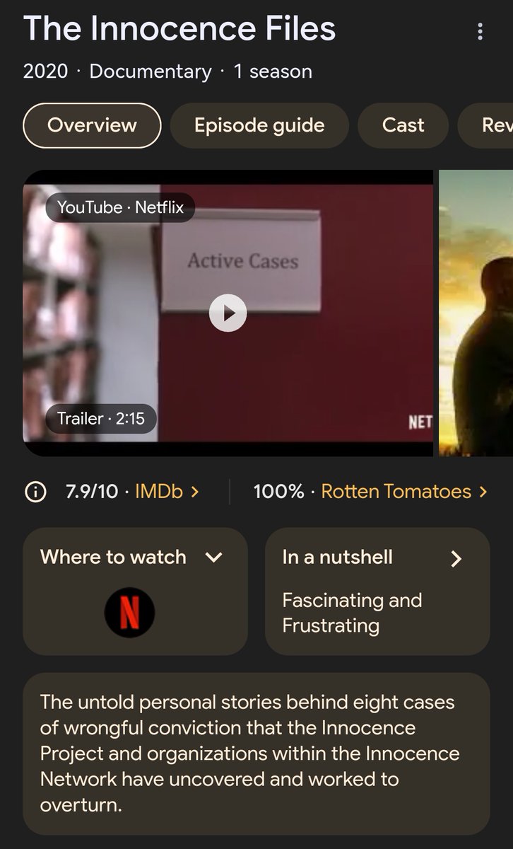 Some of these are a bit tear-jerky, but worth watching. Also, you can only watch on Google Play atm, but Fear of 13 is an incredible story, told by an incredible story-teller. Definitely an emotional journey which leaves you feeling hope for your own life. #tv #reallife