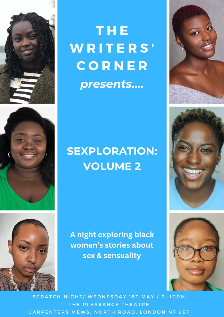 📢 MEET THE WRITERS 📢

Here is the line up for SEXploration: Vol.2...
✨@leahakiru_
✨@bledgie_
✨@Taytay_O
✨@WinnieArhin
✨Aaliyah McLaughlin
✨Bilan Qorane Arre 
Interested in supporting new writers & their stories-then come through!🥳🥰

#writer #night #theatre #performance