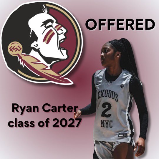 I am happy to announce that after an amazing conversation this afternoon, with Coach Wyckoff and the rest of her amazing staff, I have been offered a full scholarship to Florida State University. Thank you so much for recognizing my hard work!!!! @fsuwbb