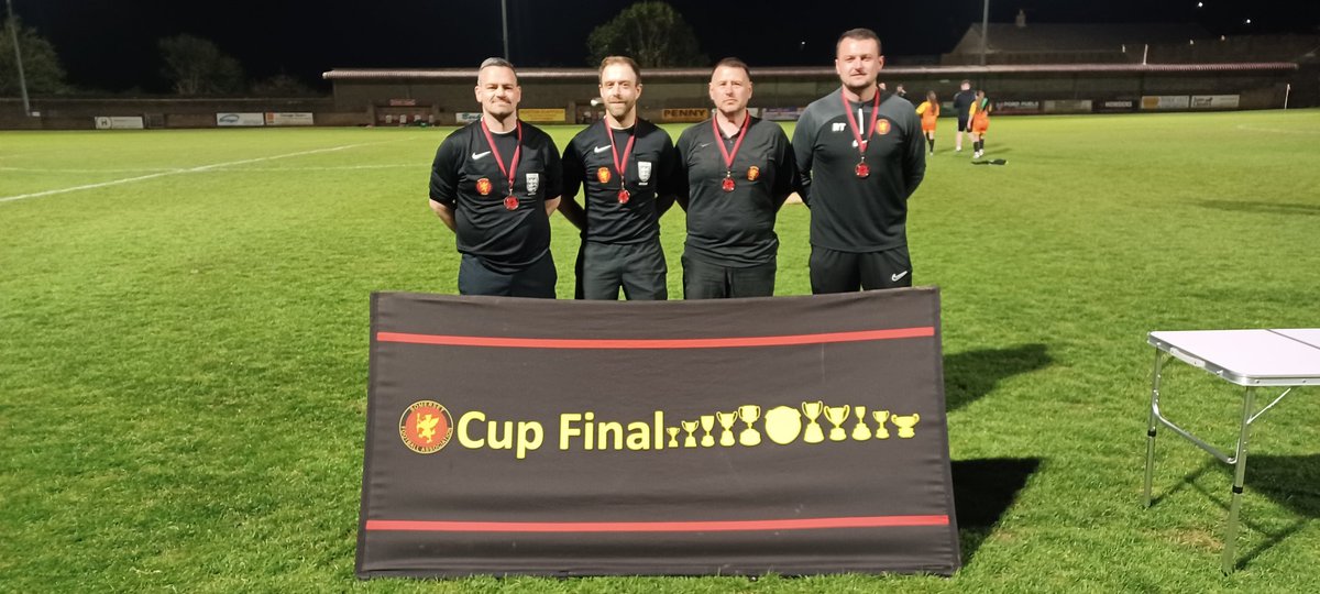 And the third team at tonight's Womens Senior Cup, our match officials