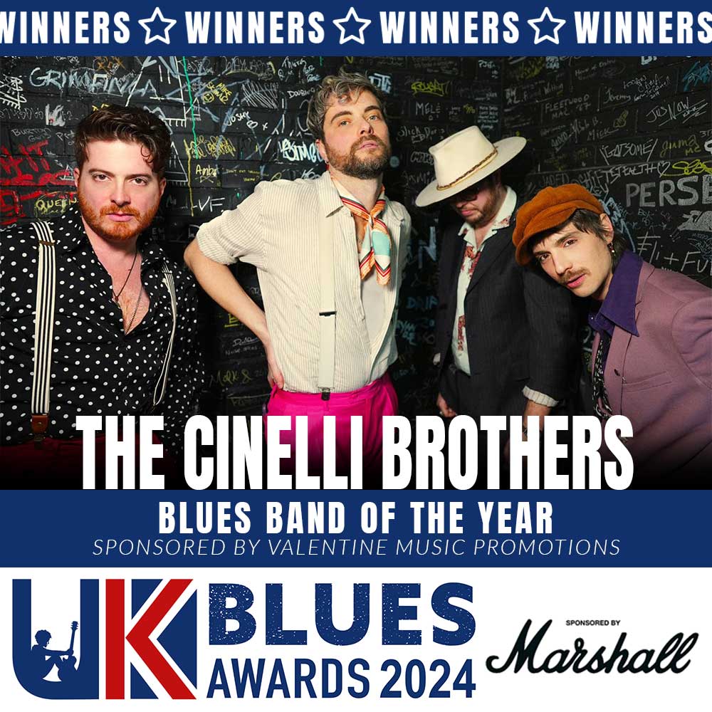 Blues Band of the Year goes to the much-deserved 4 Piece band from London, @thecinellibrot1 #ukbluesawards2024 #bluesmusic #lovetheblues